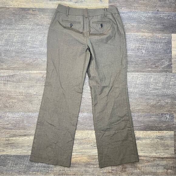 LOFT Brown black houndstooth  business casual dress pants size 6 petite 6P B134 - Picture 4 of 4